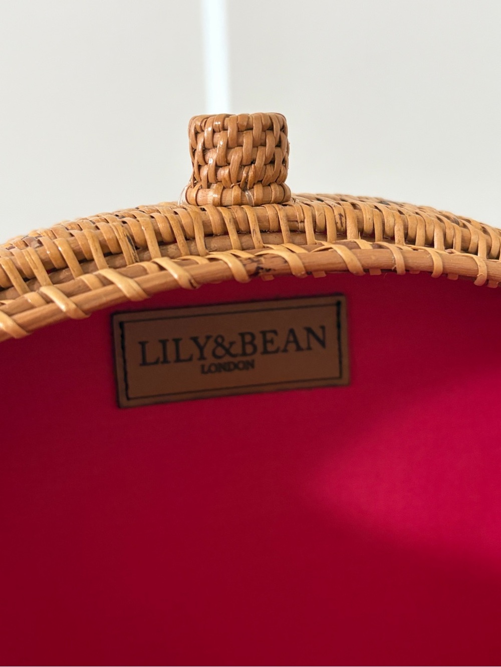 Lily & Bean Oval Rattan Crossbody Bag - Bumble Bee Personalised SM, Wicker Purse - Picture 5 of 8